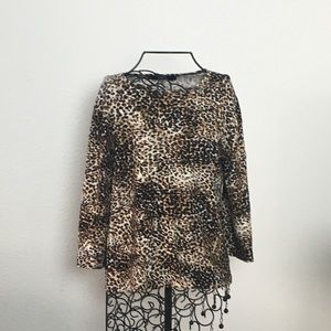 ANNE KLEIN SPORT M women’s animal print